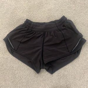 Black Lululemon Hotty Hot Shorts | Size 2